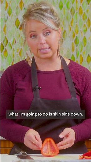 Here's the easiest way to cut a bell pepper