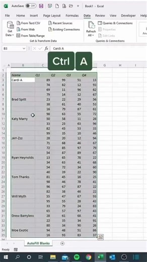 Excel Trick: Remove Blank Cells Instantly ⚡ | Go To Special