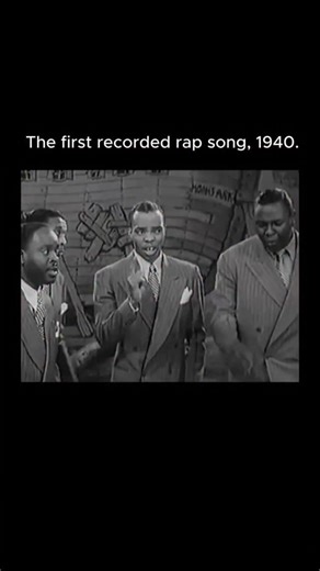 @boysmomentsus on Instagram: "The first rap song in history! The song Noah by The Jubalaires is recognized as one of the earliest recorded examples of rap like vocal delivery. Recorded in the mid 1940s, the track retells the biblical story of Noah using tight harmonies mixed with rhythmic, spoken phrasing that feels surprisingly modern. Instead of singing every line melodically, the lead voice locks into a steady cadence that rides the beat. What makes "Noah" stand out is its structure. The vers