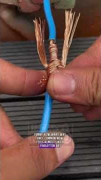 The classic old school cable splice used long before connectors existed #TennesseeDIY #SmartSolution