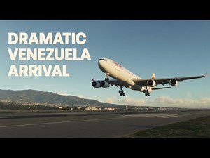 Iberia A340 Epic La Chinita Landing | Venezuela | Flight Sim