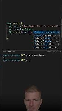 Word Counting with Regex #java #shorts #coding #airhacks