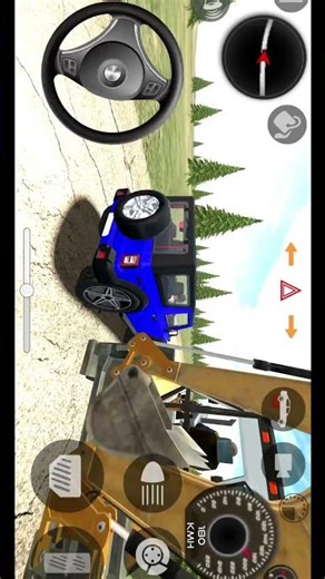 Modified Mahindra Thar 👿 new driving long jump challenge 🎯 Indian Cars Simulator 3D gadi wala games