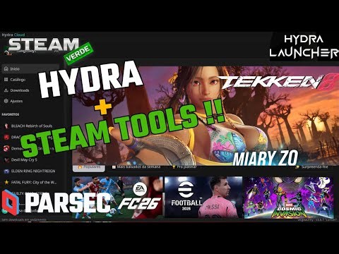 Live Especial Falando Sobre Hydra Launcher, Steam Tools, Steam OG e Parsec Com Amigos (Parte 18)