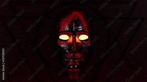 AI Robot Analysis, Abstract Background Stock Video