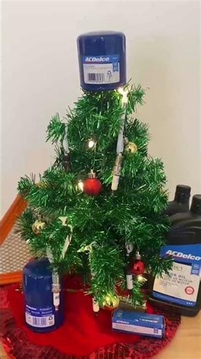 #GMGenuineParts and #ACDelco parts hung on the tree with care.