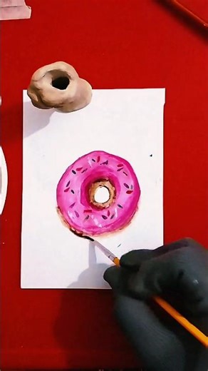 real object painting| realistic donuts painting #donuts #donut #painting #paintingtutorial #art #fy
