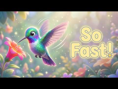 The Tiny Hummingbird 🐦 | So Fast! | Calm Nature Learning for Kids | Gen Beta Rhymes |