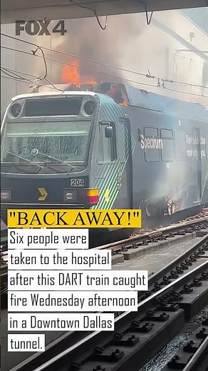 DART train catches fire in Downtown Dallas tunnel