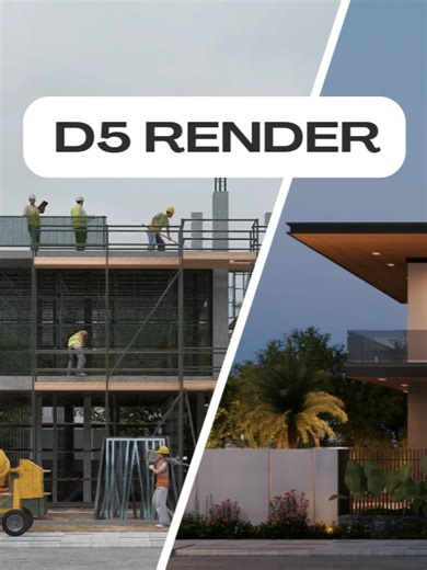 Construction animation for architecture - D5 RENDER #archidea3d98 #tutorial #D5render #D5 #d5tutorial #interior #editae #edit