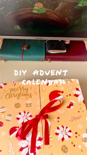 Krisy on Instagram: "in line with the spirit of advent calendars, here's a DIY advent calendar for my younger sister 🙆🏻‍♀️ tried my best to make it with ✨variety✨ . . . #christmas #adventcalendar #studioghibli #katseye"