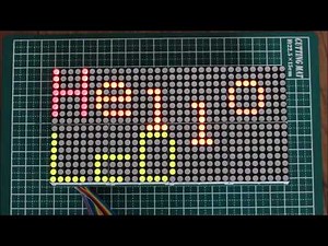 中華製マトリックスLEDキットでLチカ