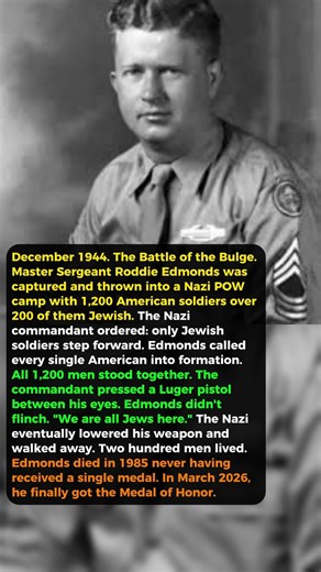 A Nazi Put a Gun to His Head. He Still Said 'We Are All Jews.' He Just Got the Medal of Honor.