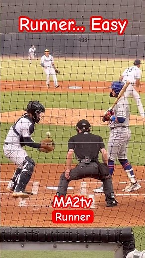 Runner… Easy. No Throw, it’s an easy steal. #Baseball #MA2TV.