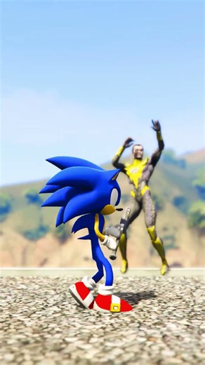 Sonic Power Test VS 4 Charater 😳EP-126 #gta5 #shorts