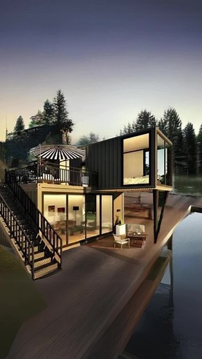 This Luxury Prefab Villa on Amazon Will Make You Want to Ditch Your House! 🏡 Discover your dream of luxury living with the innovative and stylish Luxury Two-Story Prefab Villa! Whether you're looking for a new home, hotel space, or a chic office, this modular shipping container house is the perfect solution. With a spacious living room, modern kitchen, and sleek bathroom, this tiny home offers all the comforts of a traditional home in a compact and affordable design. Perfect for those in the US