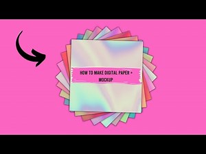 How to make digital paper in canva + mock-up