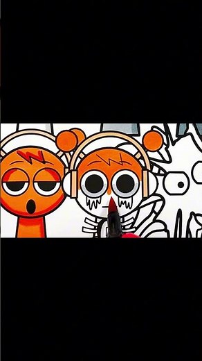 Wenda & Oren Phases 1 2 3 4 5 6 / Incredibox SPRUNKI Coloring Pages