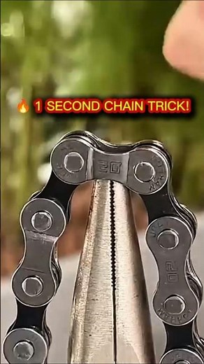 Remove Chain Link in 1 Second Using Only Pliers and Wrench! Genius Trick 🔧⚡ #lifehacks #diy