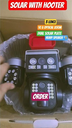 🔥 Best 3 Lens Solar CCTV Camera 2026 | 4K Wireless Outdoor Security Camera | Full Review & Demo