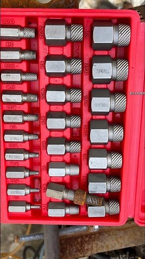 Screw extractor set remove broken, stripped, or damaged screws and bolts #tools #screwextractor #diy