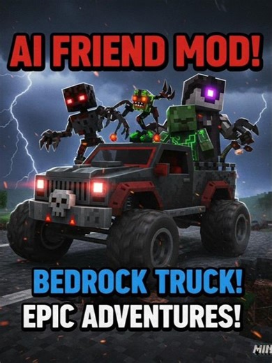 I got an AI Friend Mod for Minecraft Bedrock#minecraft #shorts