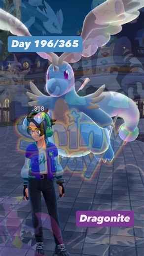 Cam on Instagram: "Dragonite - I don’t cheese this hyperspace zone by resetting spawns, so I just grinded a 12 minute donut hoping one of two spawns would be shiny. The hunting in ZA is quite easy, so I’m starting to impose some guidelines before I get my daily shiny done to make it a little tougher. #pokemon #shinypokemon #shiny #nintendo #dragon"