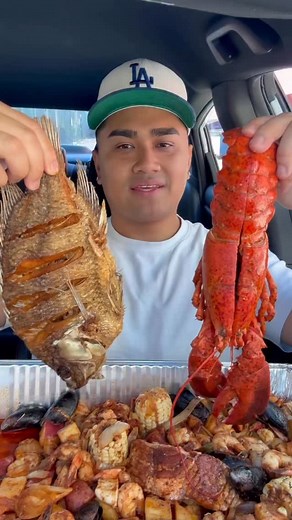 Best Seafood in LA? San Pedro Fish Market #food #foodie #foodblogger #foodstagram #foodlover #fastfood #fastfoodlife #seafood #lobster #fish #shrimp #seafoodboil #losangeles #foodreview #review #tastetest #mukbang #mukbangasmr #asmr #tasting #eating | Nate Llorin