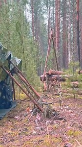 2.5K views · 30 reactions | Building a Bushcraft Cabin for Survival in the Secret Wood _ Alone in the Wild Nature _ No Talk. #bushcraft #shelter #SurvivalSkills | Alaska Prepper | Facebook