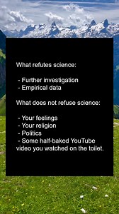 What refutes science: | Give A Shift About Nature