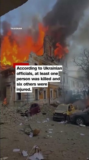 People try to escape through windows after Russian strike in broad daylight