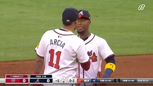 When your opponent's controller dies 🎮 Three-time Gold Glove winner Max Fried's pickoff move is undefeated. #MLB | FanDuel Sports Network South