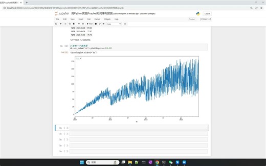 用Python实现Prophet时间序列预测