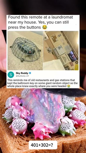 Found this remote at a laundromatnear my house. Yes, you can stillpress the buttons