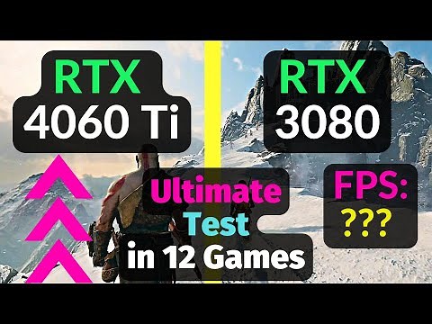 RTX 4060 Ti vs RTX 3080 TEST in 12 GAMES / DLSS 2 vs 3 / 1080p 1440p 4K / Ray Tracing - Review