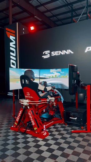 Introducing the P1 “S” Senna Edition in the Champion livery - an official collaboration with @senna.global. Coming soon, with you on cockpit. 🏎️ 🇧🇷 This system will be debuting at the Sim Gaming Expo in Chicago September 5th-7th at the @corsair X @podium1racing booth. | Podium 1 Racing