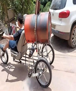 71K views · 358 reactions | He built a steam engine vehicle that runs on wood burning like the working principle of a train | Oslo14 | Facebook