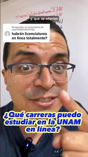 These are the degrees you can study through UNAM's distance learning program 🙌🏻