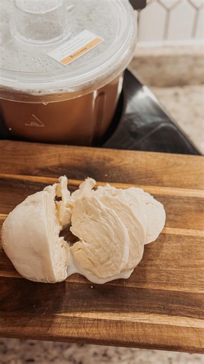 Jacob & Michaela on Instagram: "Real mozzarella is honestly one of the easiest cheeses to make—especially if you’re just dipping your toes into cheesemaking 🧀 I usually make mozzarella on the stovetop (it’s pure muscle memory at this point and takes me ~30 minutes or less), but with holiday baking in full swing I needed to free up oven and stovetop space. Enter the @fromaggiocheese maker 🙌🏼 What I love most is how beginner-friendly it is—it walks you through exactly what you need and what to 