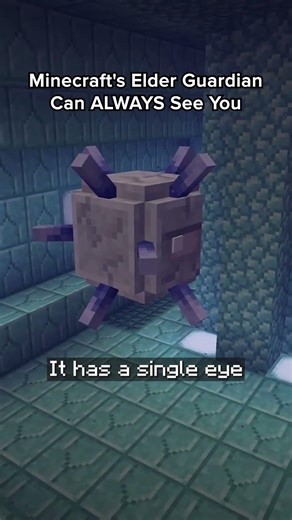 Minecraft’s Elder Guardian Can ALWAYS See You