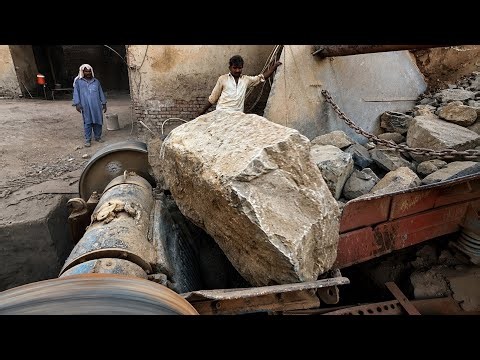 The Best Rock Crusher Stone Crusher Machine Working PLAYING with GIANT Rocks Asmr Quarry Crushing 🪨