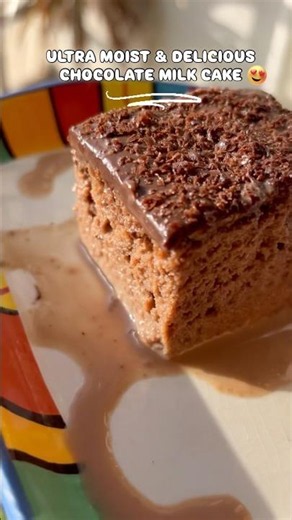 Chocolate Milk Cake😍🤤 Easy & So so Delicious✨#trending #foryou #food #fypシ #ytshorts #shorts #fyp