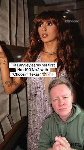 @ellalangleymusic earns her first Billboard Hot 100 No. 1 with “Choosin’ Texas” 📈✨ Billboard’s @djrusselp breaks down this historic chart feat and what to look out for next on the Billboard Hot 100 charts. Head to billboard.com for more ✍️ | Billboard Charts