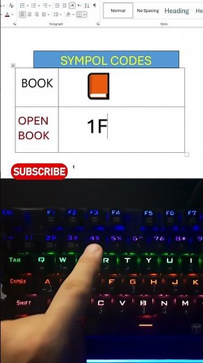 Secret Code to Create Book & Open Book Icons in MS Word! 📖📚 #shorts #msoffice