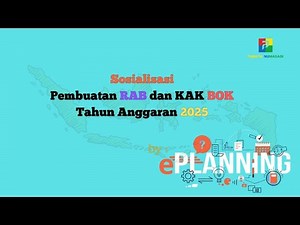Tutorial ePlanning : Pembuatan RAB dan KAK BOK Puskesmas Tahun 2025