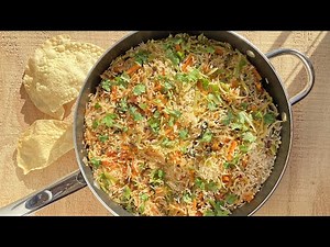 Easy One Pan Vegetable Pilaf | Vegetable Rice Pulao