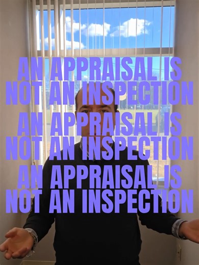 An appraisal is not a home inspection. Homebuyers often confuse a mortgage appraisal with a home inspection. An appraisal protects the lender and focuses on value, not condition. A home inspection protects the buyer by identifying potential issues. Skipping an inspection is one of the most common and costly mortgage mistakes. #mortgagetok #homebuyertok #mortgageadvice #realestatetok
