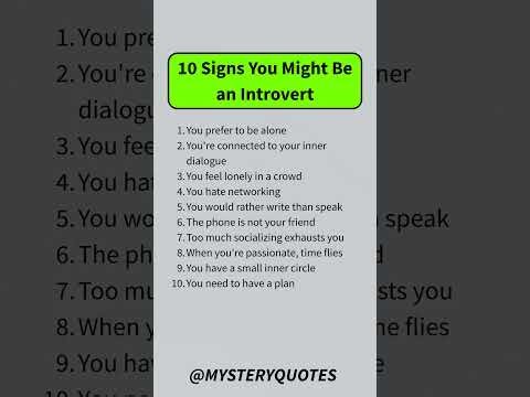 10 Signs You’re an Introvert | Mystery Quotes