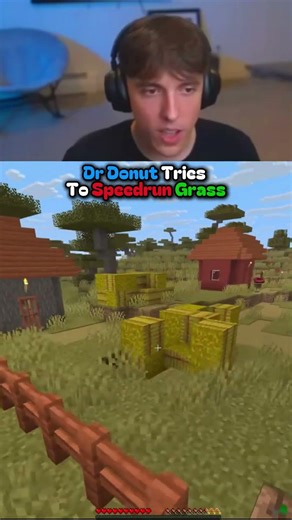 Speedrunning GRASS in Minecraft #minecraft #speedrun #shorts