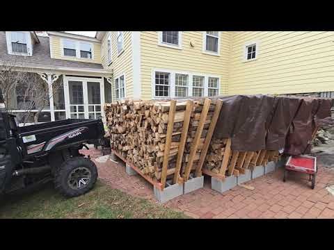 Firewood is stacked!